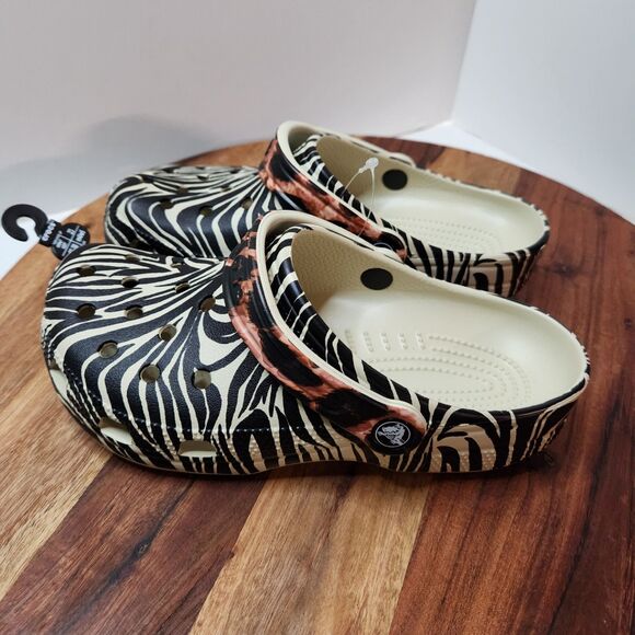 Crocs Slip-On Clogs – Women’s Size 7 | Bone Multicolor | Unworn - Picture 6 of 8